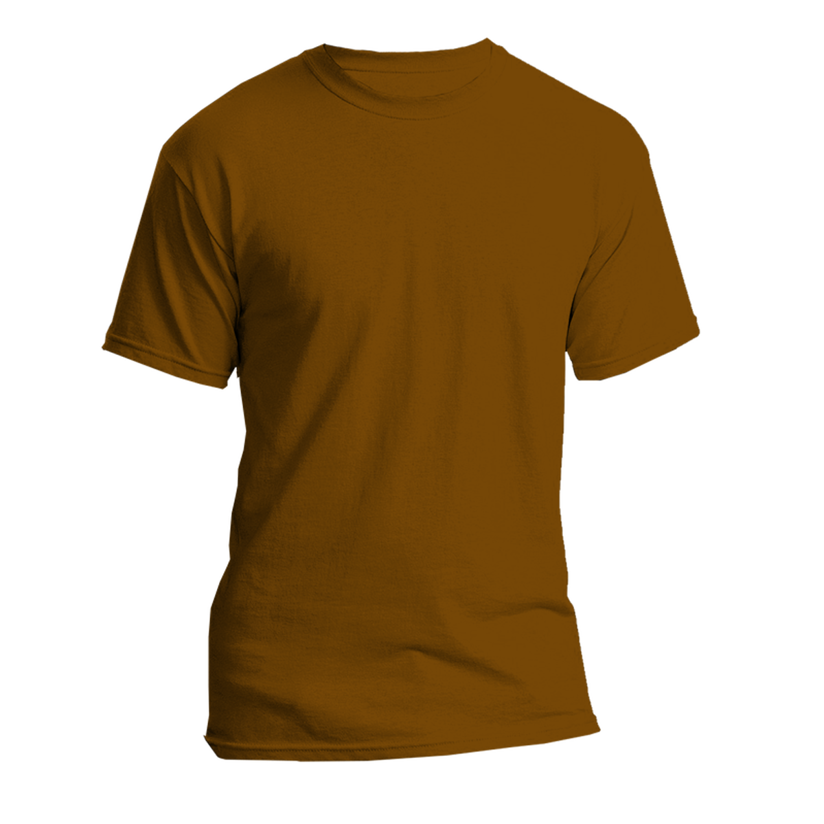 Brown Round Neck Tshirt Branding Printing Solutions Company In   Brown Front 