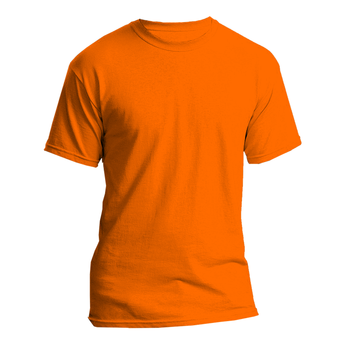orange round neck t shirt