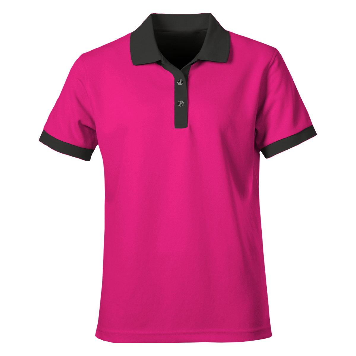 Black Pink Polo Shirt | art-kk.com