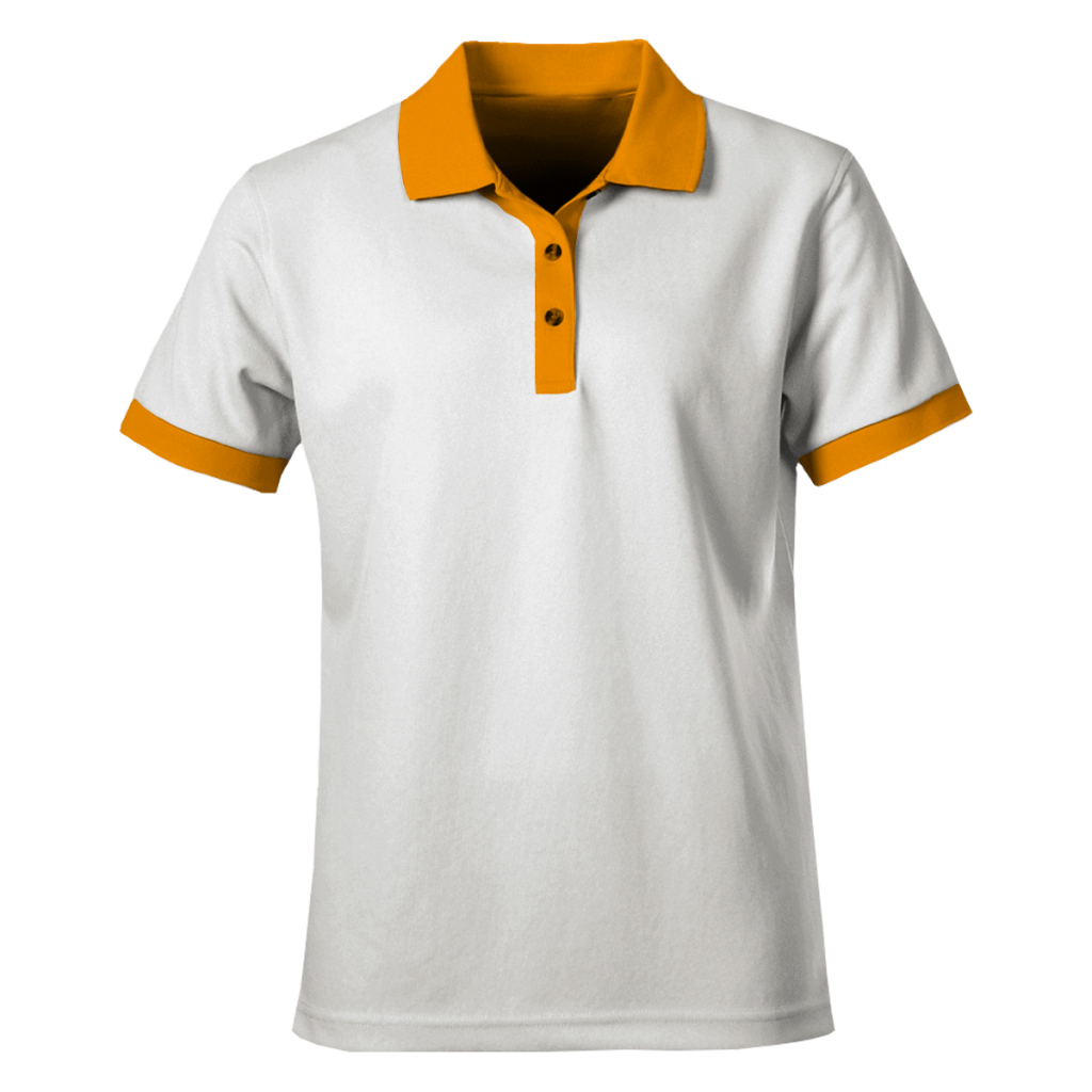 White & Orange Cotton Polo Shirts in Nairobi Kenya