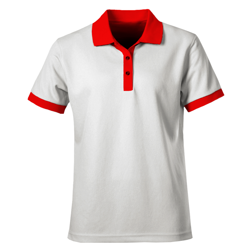 White & Red Cotton Polo Shirts in Nairobi Kenya