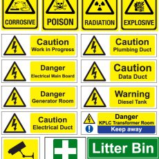 Custom Safety Signs Fabrication & Installation in Nairobi Kenya